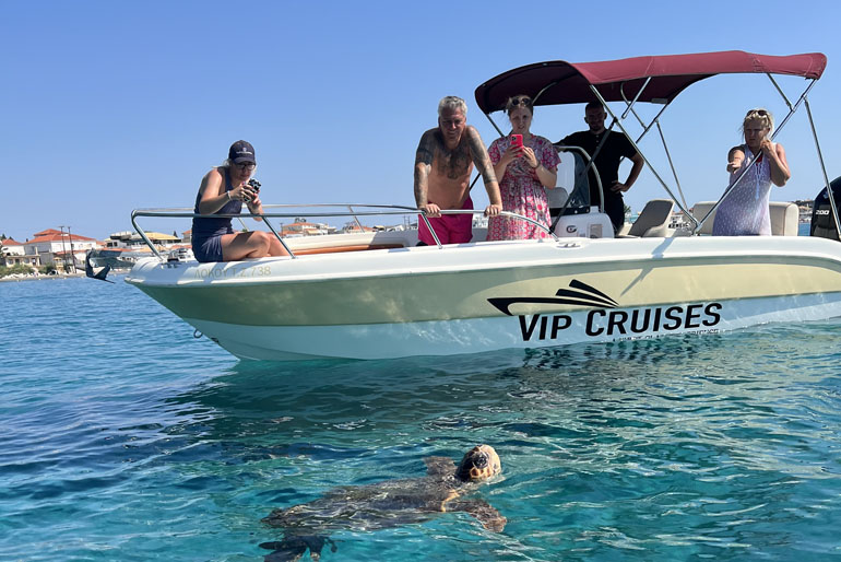 Marathonisi - Keri Caves Private Cruise