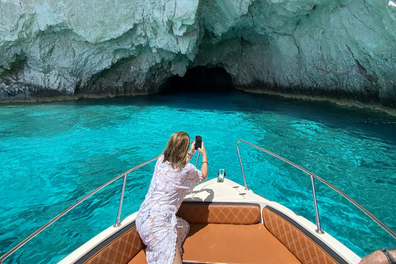 Marathonisi - Keri Caves Private Cruise